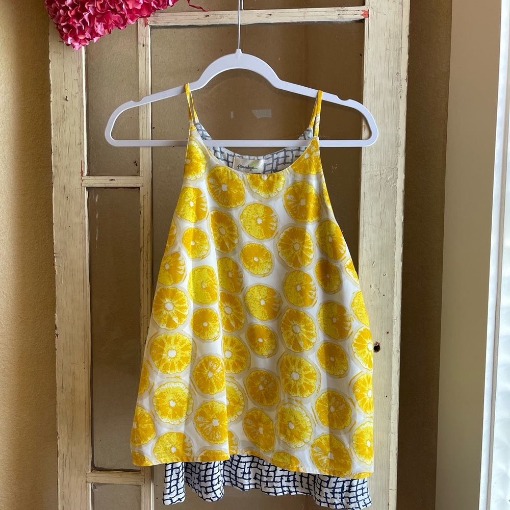 Anthropologie Lemon Tank XS